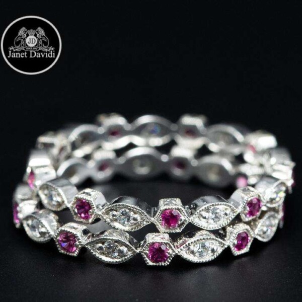 MILL GRAINED NARROW ETERNITY BAND