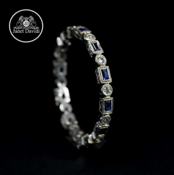 Blue Sapphire Bezel Set