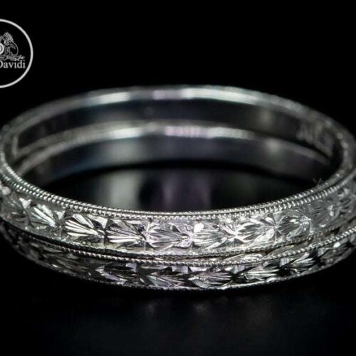 Art Deco Style Wedding Band