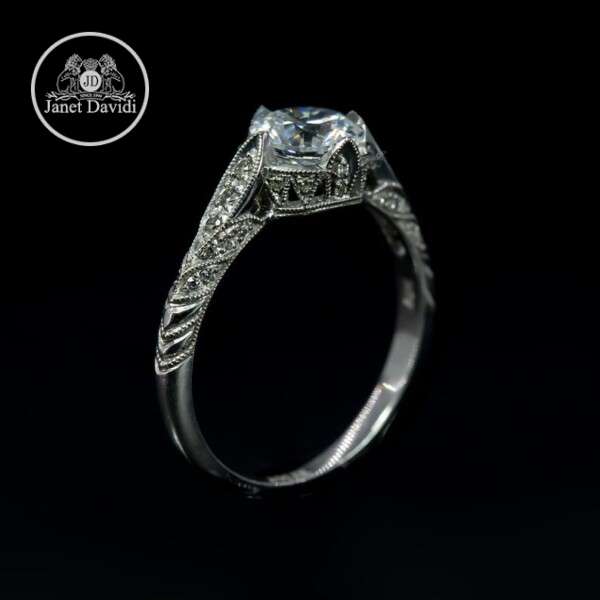 14 or 18 K Gold Mill Grained Diamond