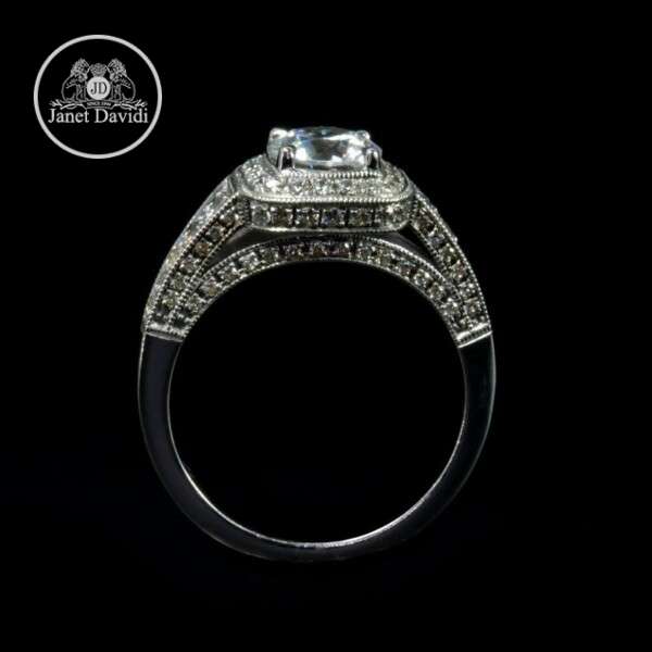 14/18K White Gold Pave Diamond