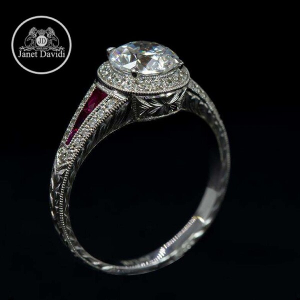 Ruby Halo Mill Grained