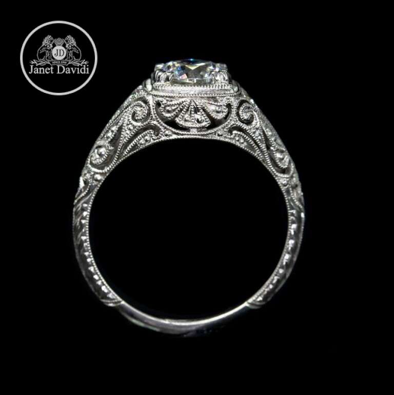 White Gold Diamond Filigree Hand